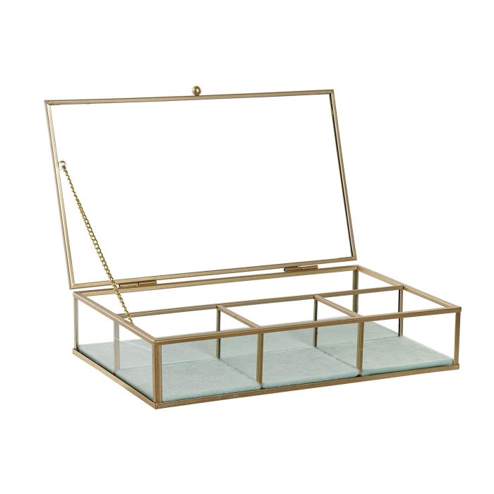 Joyero Chic DKD Home Decor Verde Menta Gris Claro 15 x 5.5 x 27 cm (2 Unidades) 2 Joyero Chic DKD Home Decor Verde Menta Gris Claro 15 x 5.5 x 27 cm (2 Unidades) 2