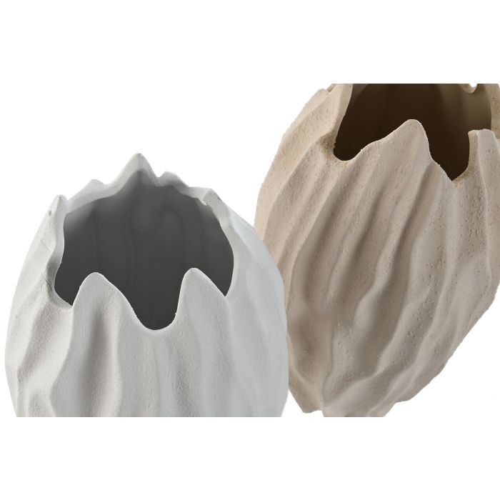 Jarron Scandi DKD Home Decor Blanco Beige 17.5 x 36.5 x 17.5 cm (2 Unidades) 1 Jarron Scandi DKD Home Decor Blanco Beige 17.5 x 36.5 x 17.5 cm (2 Unidades) 1