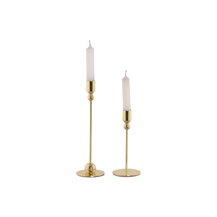 Candelabro Glam DKD Home Decor Dorado 8 x 25.5 x 8 cm Set de 2 (2 Unidades) 3