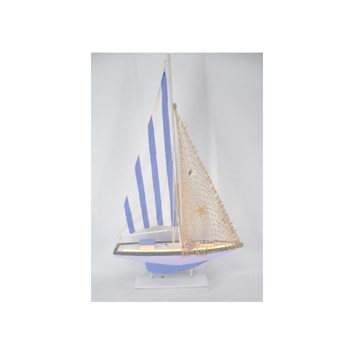 Figura Mediterraneo DKD Home Decor Azul Blanco 8 x 72 x 42.5 cm (2 Unidades)