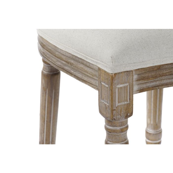 Silla Tradicional DKD Home Decor Beige Natural 46 x 95 x 49 cm (2 Unidades) 3 Silla Tradicional DKD Home Decor Beige Natural 46 x 95 x 49 cm (2 Unidades) 3