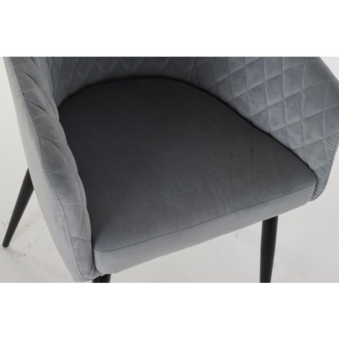 Silla Sixties DKD Home Decor Azul Celeste Negro 60 x 90 x 56 cm (2 Unidades) 1