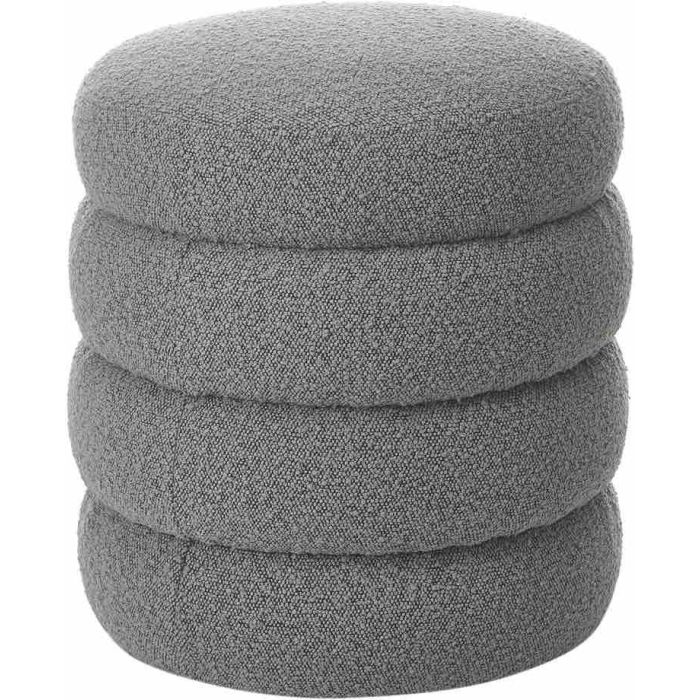 Reposapies  DKD Home Decor Blanco Gris 40 x 42 x 40 cm (2 Unidades) 1