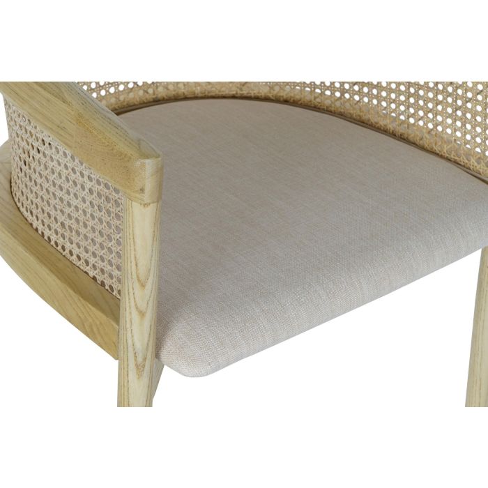 Silla Cottage DKD Home Decor Natural Beige 53 x 76 x 64 cm (2 Unidades) 3 Silla Cottage DKD Home Decor Natural Beige 53 x 76 x 64 cm (2 Unidades) 3