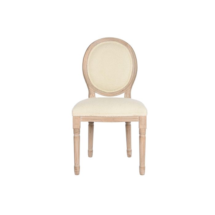 Silla Moderno DKD Home Decor Blanco Natural 46 x 96 x 50 cm (2 Unidades) 5