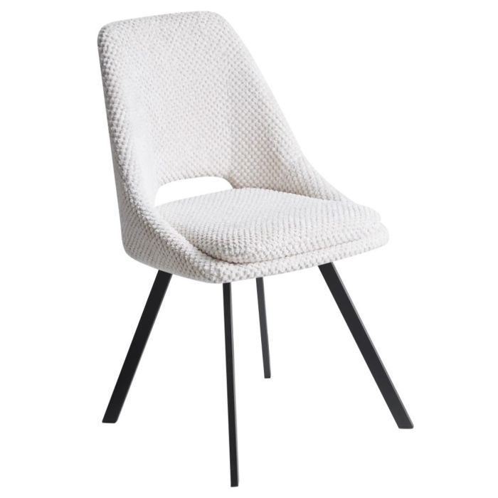 Silla Scandi DKD Home Decor Blanco 57.5 x 85 x 49.5 cm (2 Unidades)