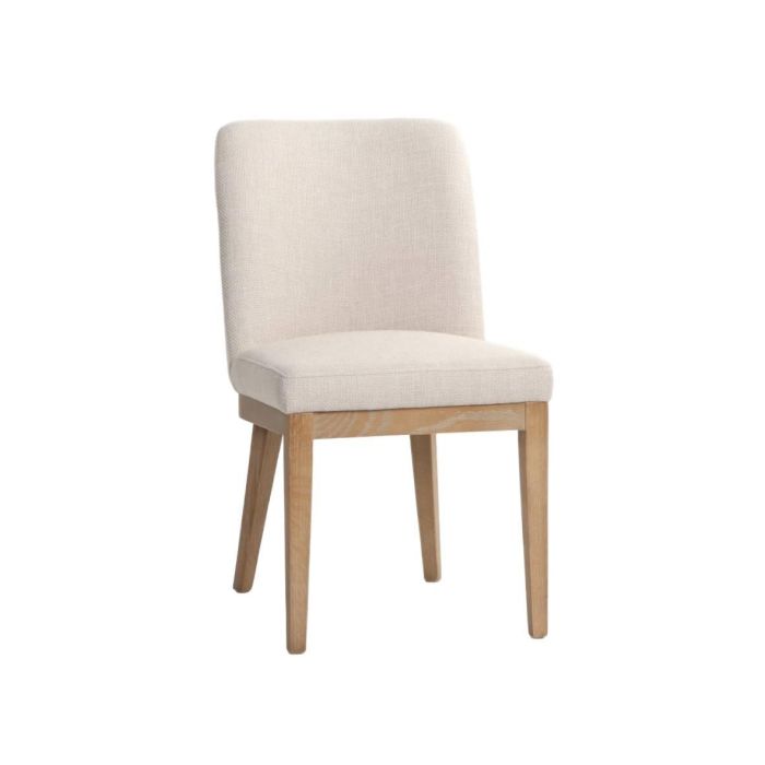 Silla Item Home DKD Home Decor Blanco Crudo 54 x 83 x 46 cm (2 Unidades)