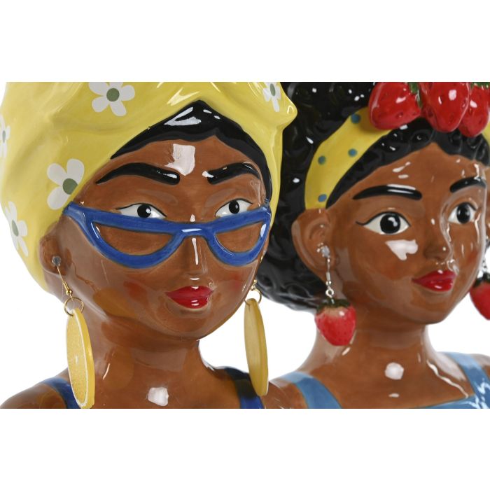 Macetero Urban DKD Home Decor Multicolor 13 x 24 x 16 cm (2 Unidades) 1 Macetero Urban DKD Home Decor Multicolor 13 x 24 x 16 cm (2 Unidades) 1