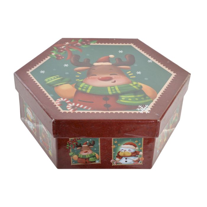 Bola Decoracion Navidad Tradicional DKD Home Decor Verde Rojo 7.5 x 7.5 cm Set de 7 (2 Unidades) 4