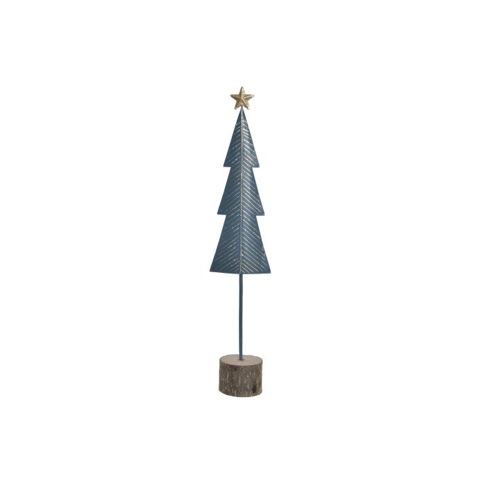 Arbol Navidad Moderna DKD Home Decor Azul 6 x 42 x 6 cm (2 Unidades)