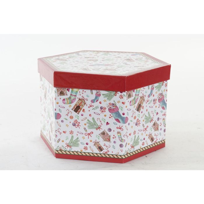 Bola Decoracion Navidad Tradicional DKD Home Decor Blanco Multicolor 7.5 x 12 x 7.5 cm Set de 7 (2 Unidades) 2