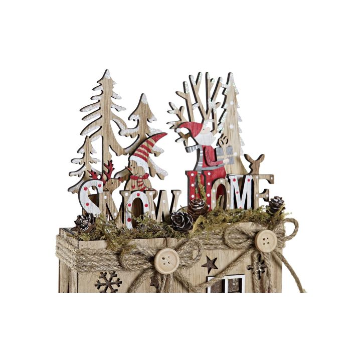 Decoracion Luminosa Navidad Alpina DKD Home Decor Natural 7.5 x 40.5 x 8.5 cm (2 Unidades) 2