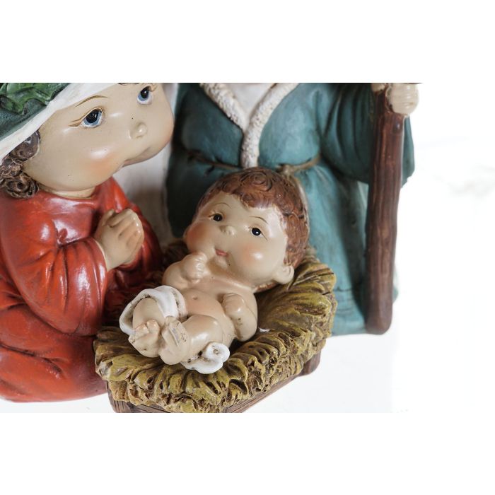 Nacimiento Navidad Tradicional DKD Home Decor Multicolor 9.5 x 12 x 13 cm (2 Unidades) 1