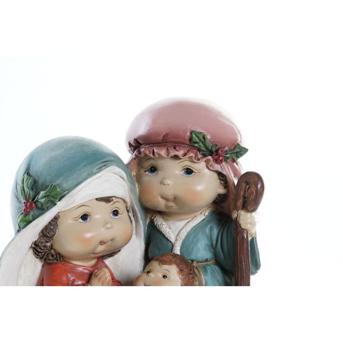 Nacimiento Navidad Tradicional DKD Home Decor Multicolor 9.5 x 12 x 13 cm (2 Unidades) 2