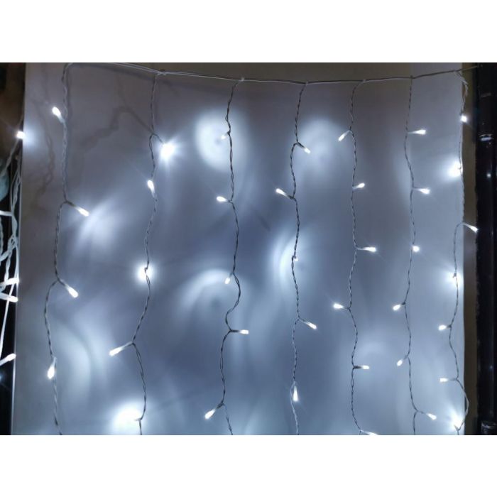 Luces Navidad Moderna DKD Home Decor Blanco 1 x 200 x 200 cm (2 Unidades)