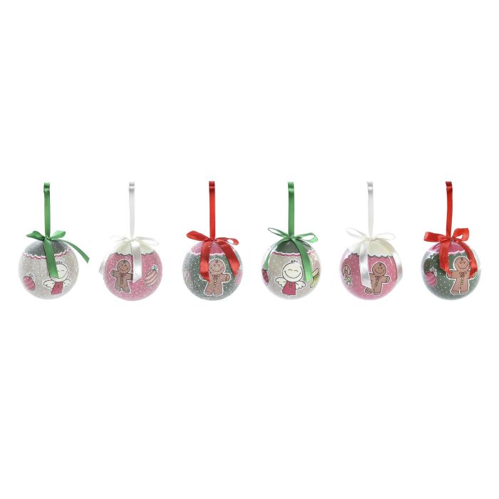 Bola Decoracion Navidad Fantasia DKD Home Decor Multicolor 25 x 16 x 25 cm Set de 14 (2 Unidades)