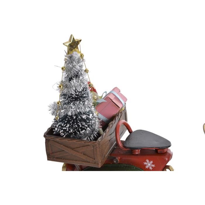 Vehiculo Decoracion Navidad Tradicional DKD Home Decor Rojo Verde 7 x 15.5 x 17.5 cm (2 Unidades) 1