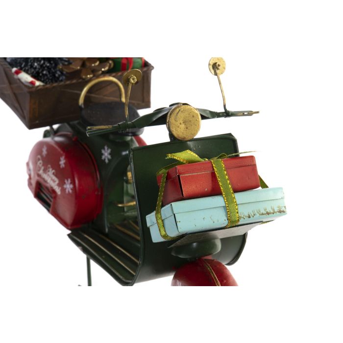 Vehiculo Decoracion Navidad Tradicional DKD Home Decor Rojo Verde 7 x 15.5 x 17.5 cm (2 Unidades) 3