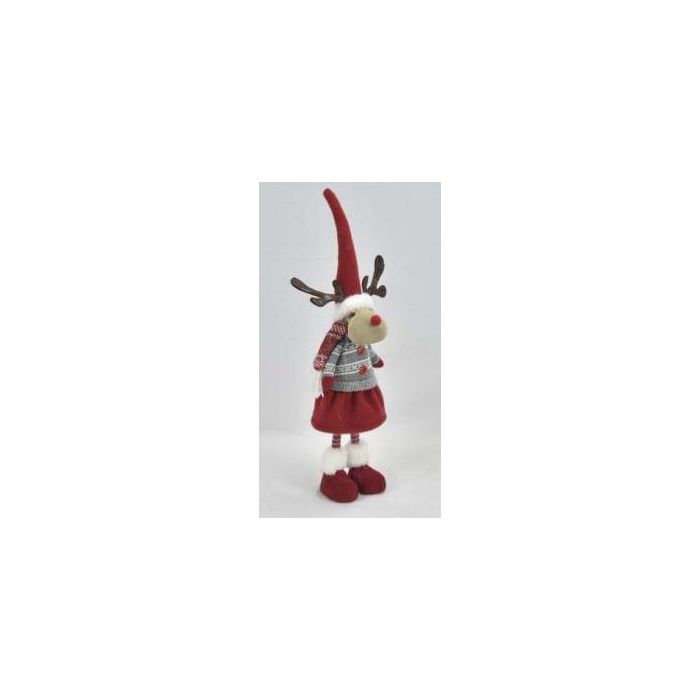Figura Navidad Tradicional DKD Home Decor Rojo 11 x 52 x 13 cm (2 Unidades)