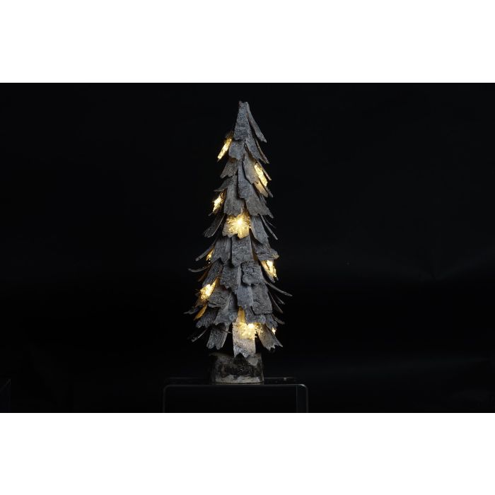 Arbol Navidad Alpina DKD Home Decor Natural Gris 22 x 51 x 22 cm (2 Unidades) 1