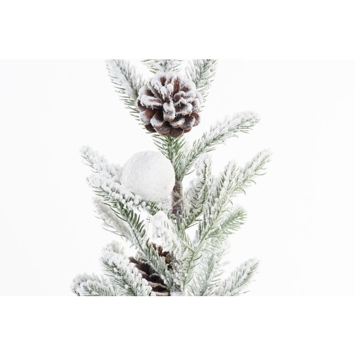 Arbol Navidad Alpina DKD Home Decor Verde Blanco 30 x 66 x 30 cm (2 Unidades) 2
