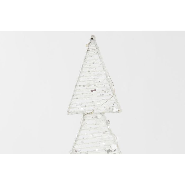 Decoracion Luminosa Navidad Moderna DKD Home Decor Blanco 6 x 50 x 18 cm (2 Unidades) 2