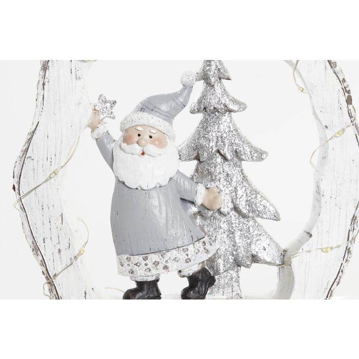Figura Navidad Moderna DKD Home Decor Blanco Dorado 4.5 x 19 x 17 cm (2 Unidades) 3