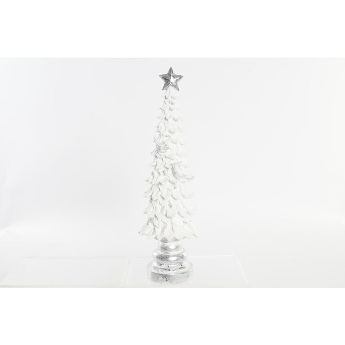 Figura Navidad Moderna DKD Home Decor Blanco 13 x 43 x 13 cm (2 Unidades)