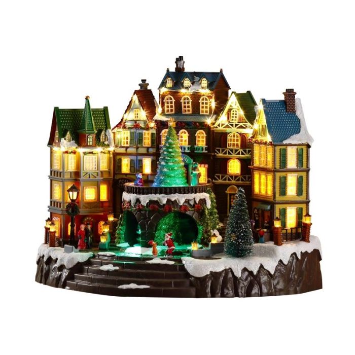 Ciudad Navidad Tradicional DKD Home Decor Multicolor 26 x 32.5 x 40 cm