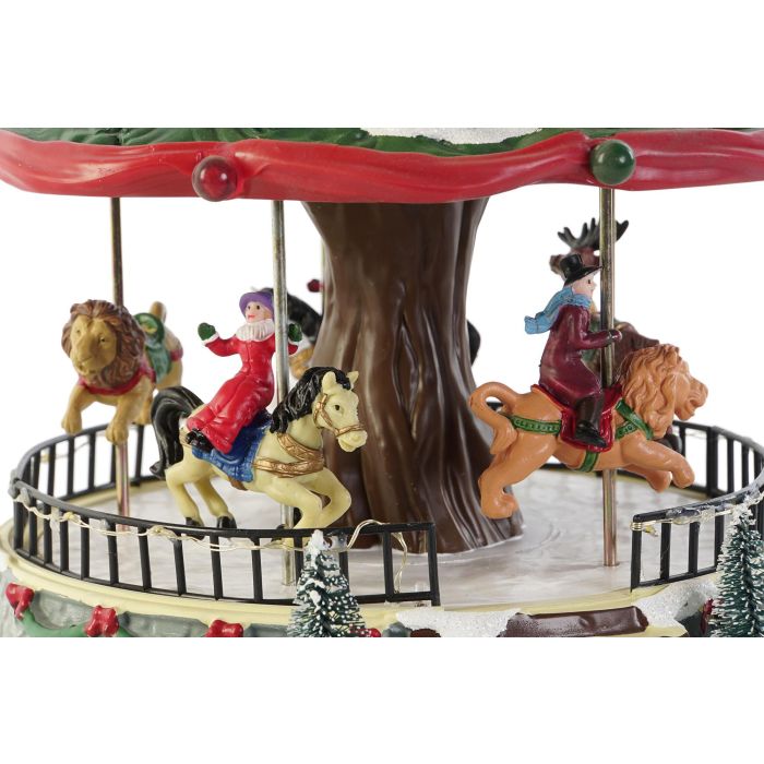 Carrusel Navidad Tradicional DKD Home Decor Multicolor 24.5 x 26 x 25 cm (2 Unidades) 2