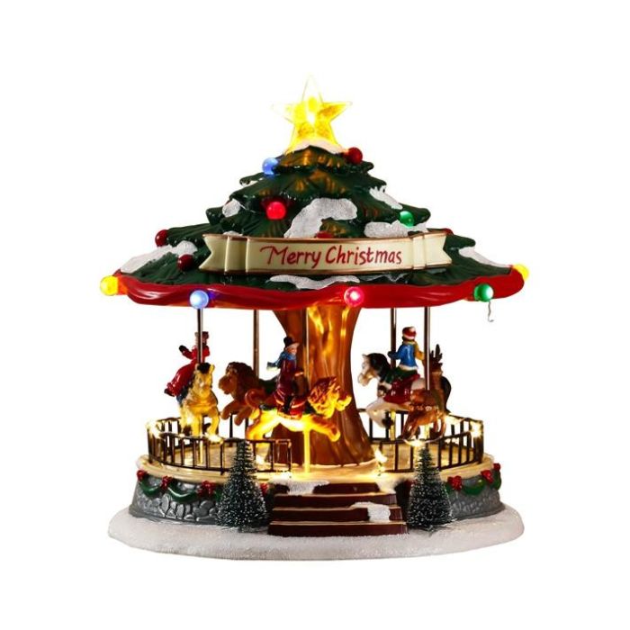 Carrusel Navidad Tradicional DKD Home Decor Multicolor 24.5 x 26 x 25 cm