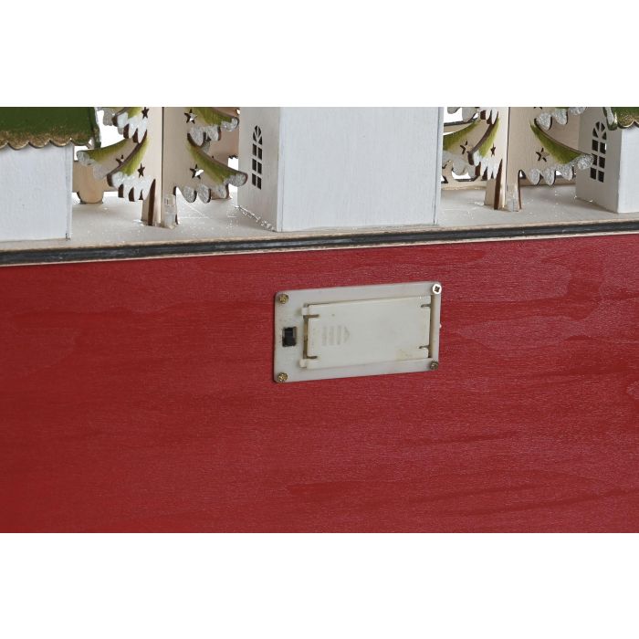 Calendario Adviento Navidad Tradicional DKD Home Decor Rojo Rosa 8.5 x 31 x 37.5 cm (2 Unidades) 3
