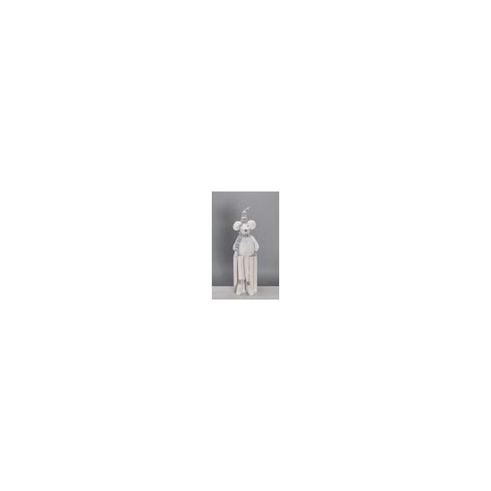 Figura  DKD Home Decor Blanco Gris 17 x 75 x 20 cm (2 Unidades)