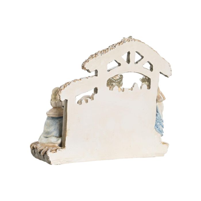 Nacimiento  DKD Home Decor Blanco Azul 7 x 17.5 x 20 cm (2 Unidades) 2