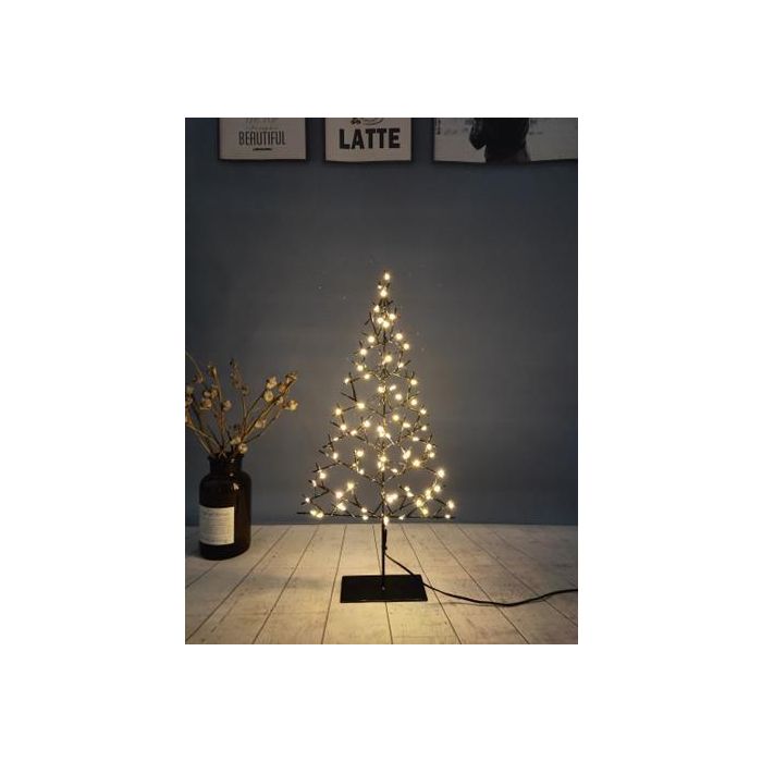 Decoracion Luminosa Navidad Tradicional DKD Home Decor Negro 6 x 33 x 15 cm (2 Unidades)