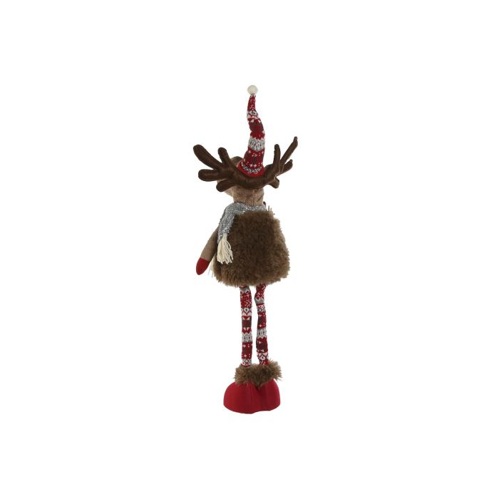 Figura Navidad Alpina DKD Home Decor Rojo Marron 16 x 79 x 25 cm (2 Unidades) 3