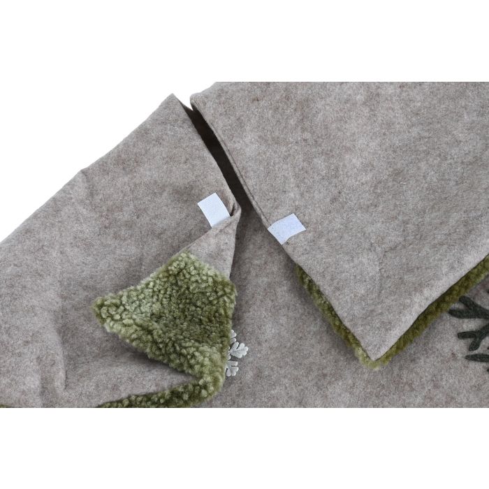 Base Arbol Navidad Alpina DKD Home Decor Verde Beige 0.5 x 105 x 105 cm (2 Unidades) 4