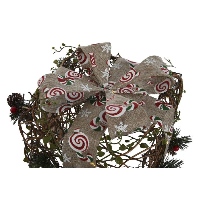 Regalo Navidad Tradicional DKD Home Decor Verde Beige 26 x 30 x 26 cm Set de 3 (2 Unidades) 1