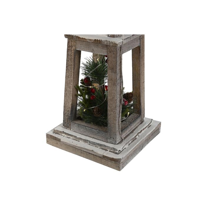 Farola Navidad Alpina DKD Home Decor Natural 19 x 100 x 19 cm (2 Unidades) 1