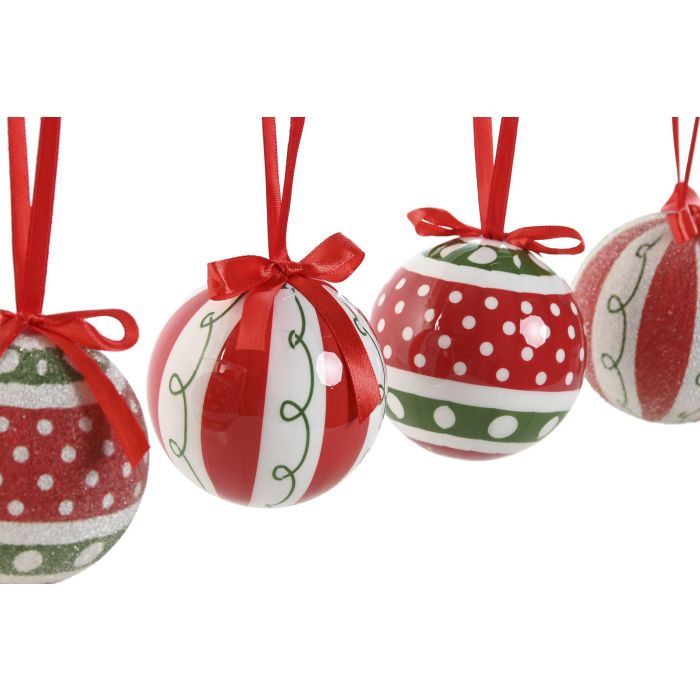 Bola Decoracion Navidad Tradicional DKD Home Decor Verde Rojo 21.5 x 8.5 x 25 cm Set de 7 (2 Unidades) 1