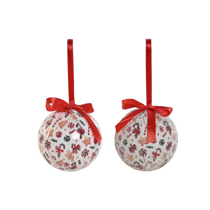 Bola Decoracion Navidad Tradicional DKD Home Decor Multicolor 21.5 x 15.5 x 25 cm Set de 14 (2 Unidades)