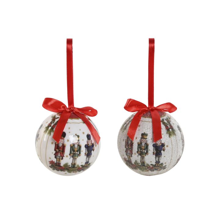 Bola Decoracion Navidad Tradicional DKD Home Decor Multicolor 21.5 x 15.5 x 25 cm Set de 14 (2 Unidades)