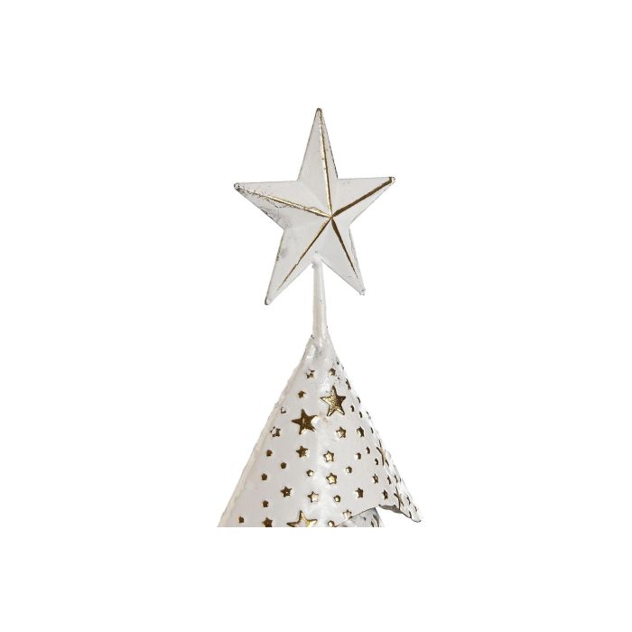 Decoracion Navidad Moderna DKD Home Decor Blanco Dorado 15 x 58.5 x 26 cm (2 Unidades) 1