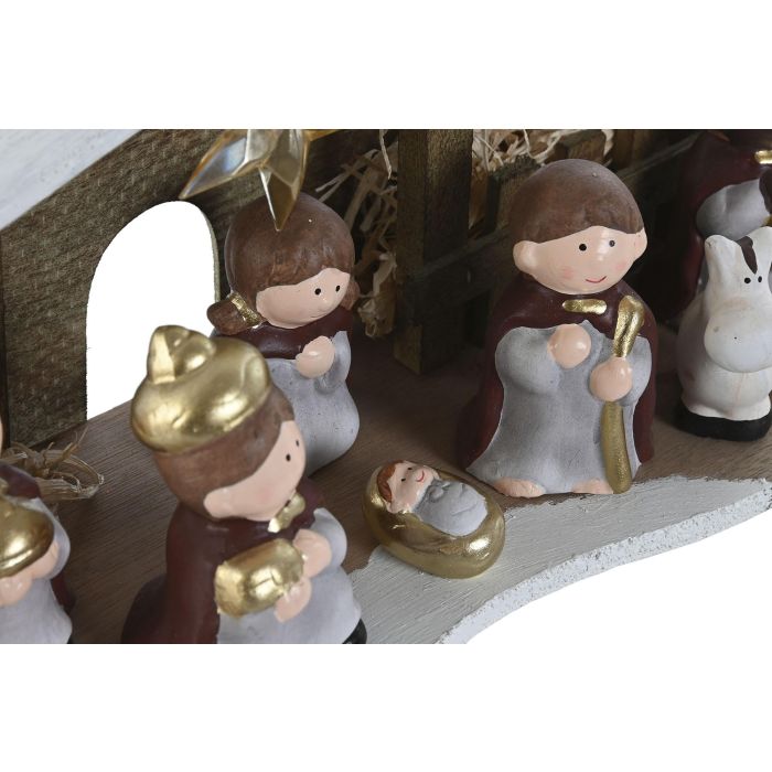 Nacimiento Navidad Tradicional DKD Home Decor Multicolor 12 x 14.5 x 26 cm (2 Unidades) 1