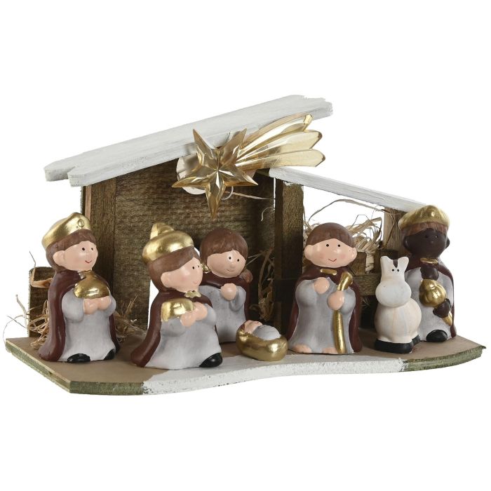 Nacimiento Navidad Tradicional DKD Home Decor Multicolor 12 x 14.5 x 26 cm (2 Unidades) 3