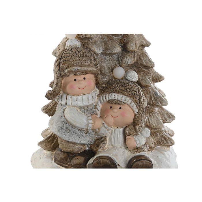 Figura Navidad Moderna DKD Home Decor Blanco Dorado 23 x 44 x 23.5 cm (2 Unidades) 1