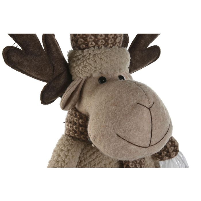 Figura Navidad Alpina DKD Home Decor Marron Beige 20 x 77 x 30 cm (2 Unidades) 1