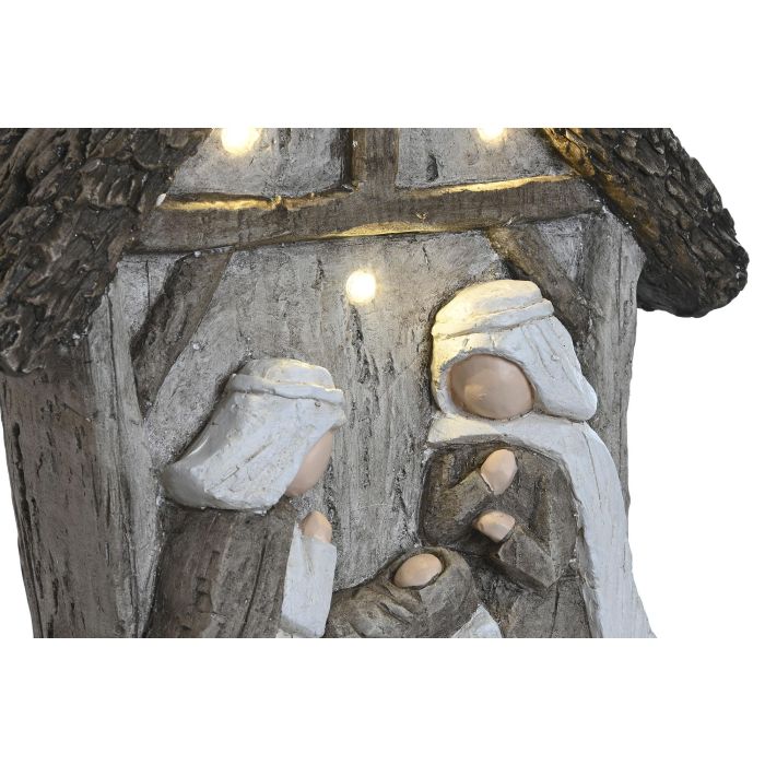 Nacimiento Navidad Tradicional DKD Home Decor Gris Verde 10.5 x 34.5 x 27.5 cm (2 Unidades) 1