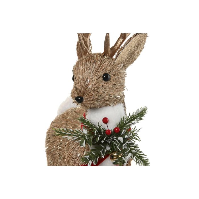 Figura Navidad Alpina DKD Home Decor Natural 15 x 38 x 22 cm (2 Unidades) 1