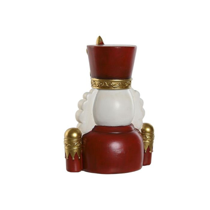 Figura Navidad Tradicional DKD Home Decor Rojo Plateado 11.5 x 22 x 16.5 cm (2 Unidades) 2